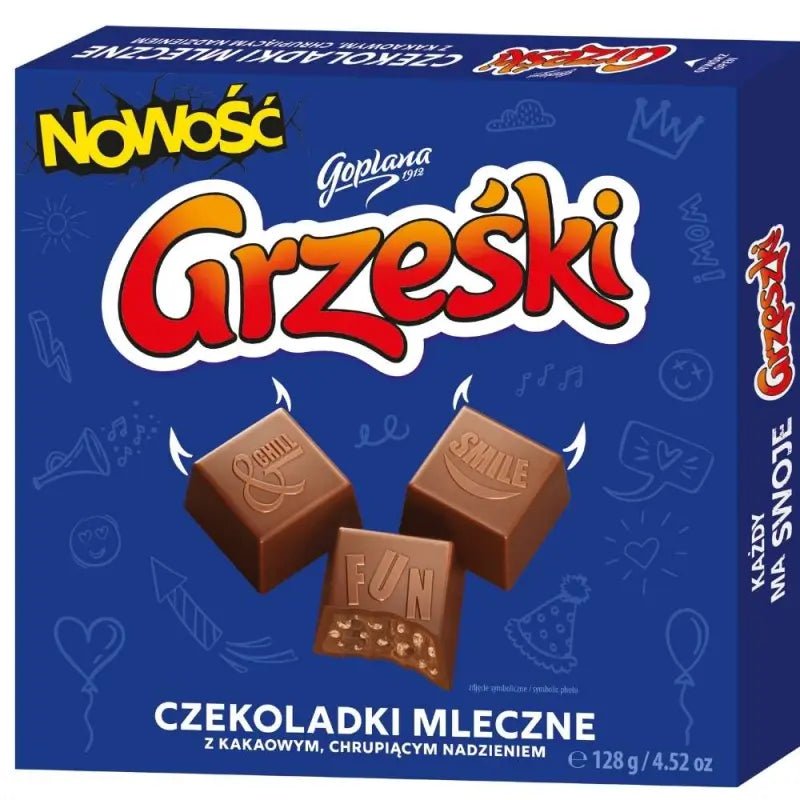 Goplana Praliny Lucky Squares Grzeski 128g kaufen - Polnische Pralinen - Polskashop24.de - Online Supermarkt mit Lebensmittel aus Polen