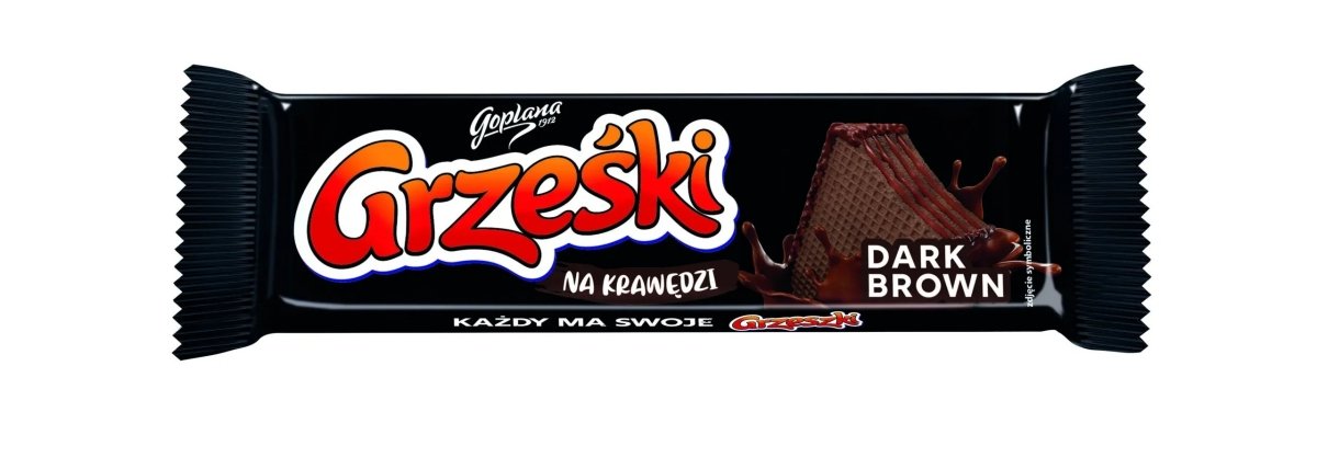 Grześki Dark Brown Waffeln Wafelki 140g - Kaliszanka - Polskashop24
