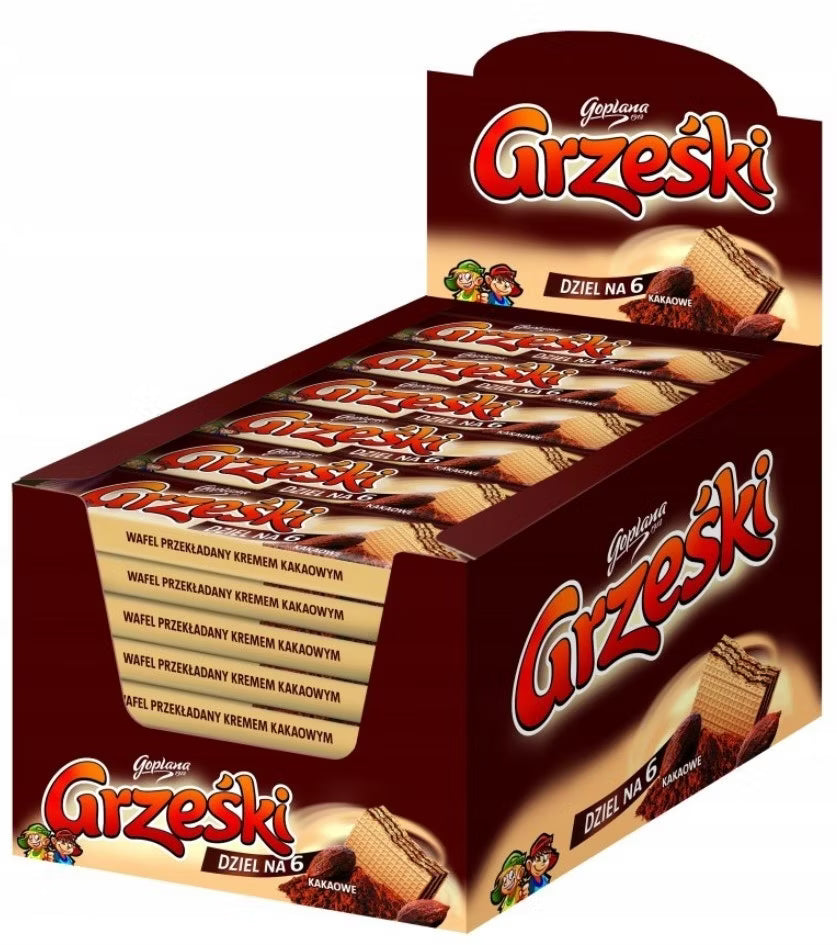 Grzeski Kakao-Waffeln 36x26g Box - Goplana