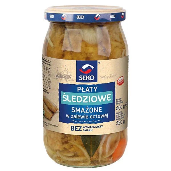 Heringsfilets Płaty śledziowe in Essigmarinade 800g - SEKO - Polskashop24