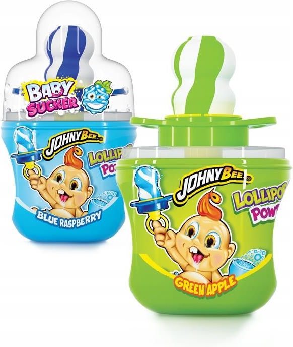 Johny Bee Baby Sucker Schnuller-Lolli mit Brausepulver 32 g - Polskashop24