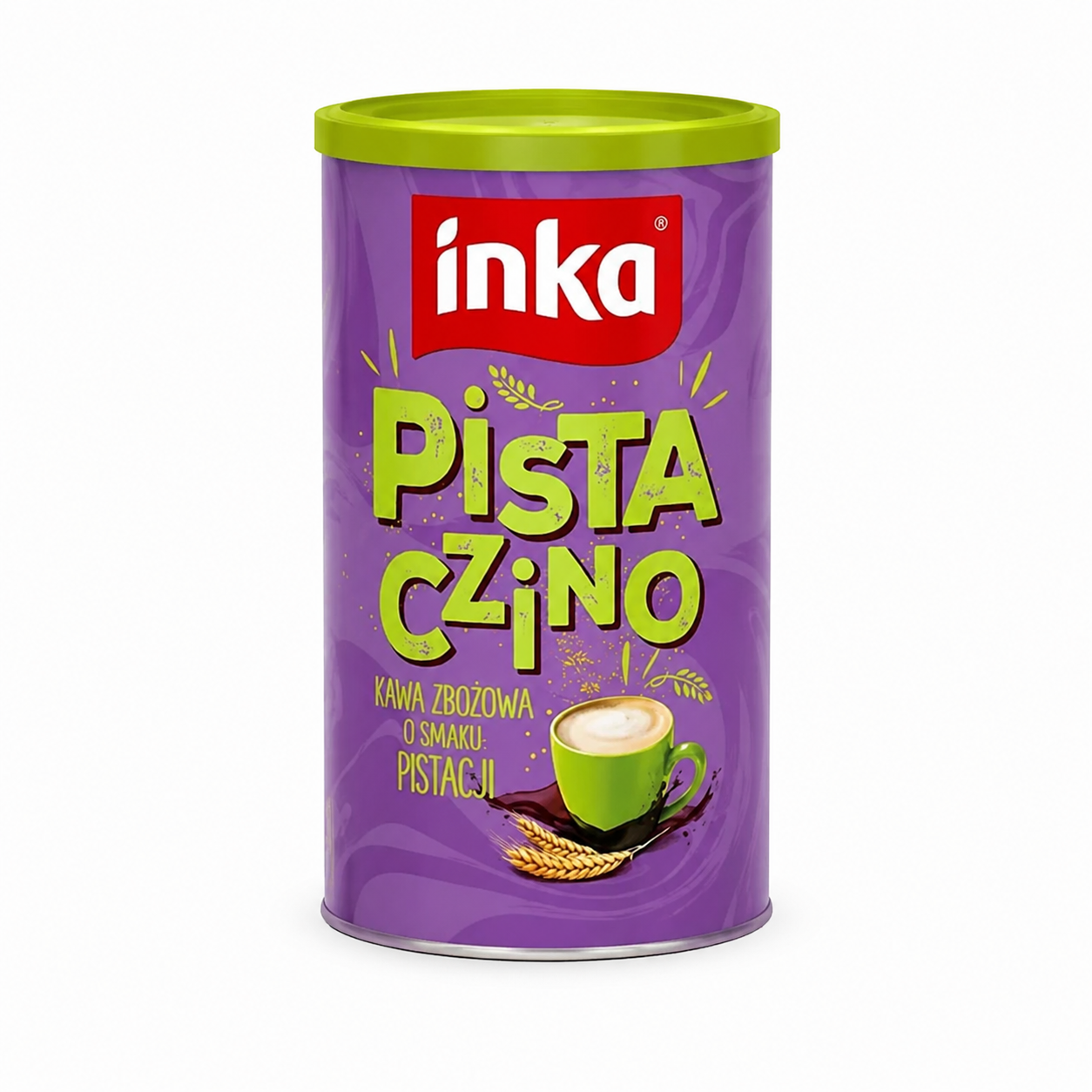 Inka Pistaczino Getreidekaffee mit Pistaziengeschmack 120 g – löslicher Getreidekaffee aus Polen
