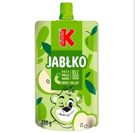 Kubuś Duuuży Mus Jabłko Apfelmus 200g ohne Zuckerzusatz - 100% Apfelpüree