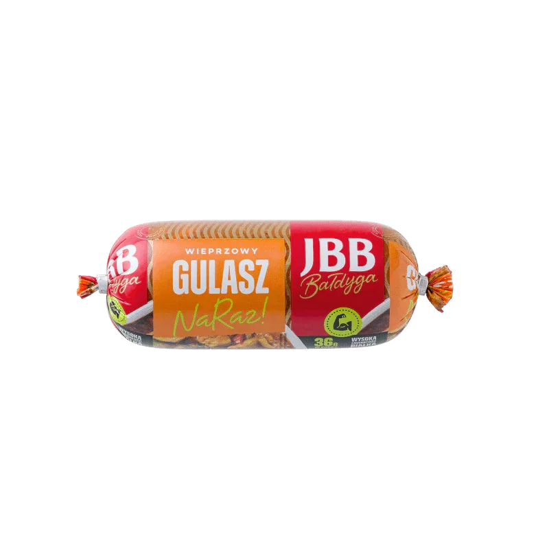 JBB Gulasz na Raz 400g - Polnischer Schweinegulasch - Polskashop24.de - Online Supermarkt mit Lebensmittel aus Polen