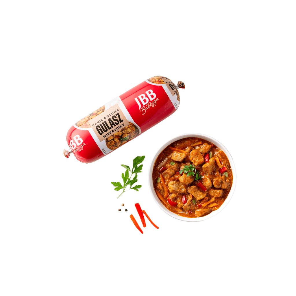 JBB Gulasz Wieprzowy 800g - Polnischer Schweinegulasch - Polskashop24.de - Online Supermarkt mit Lebensmittel aus Polen