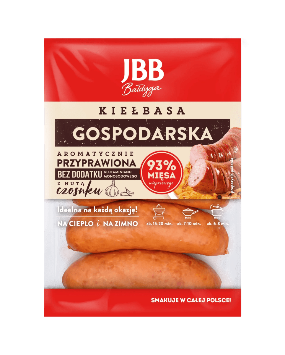 JBB Kiełbasa Gospodarska Krótka - Polnische Hauswurst ca. 600g - Polskashop24