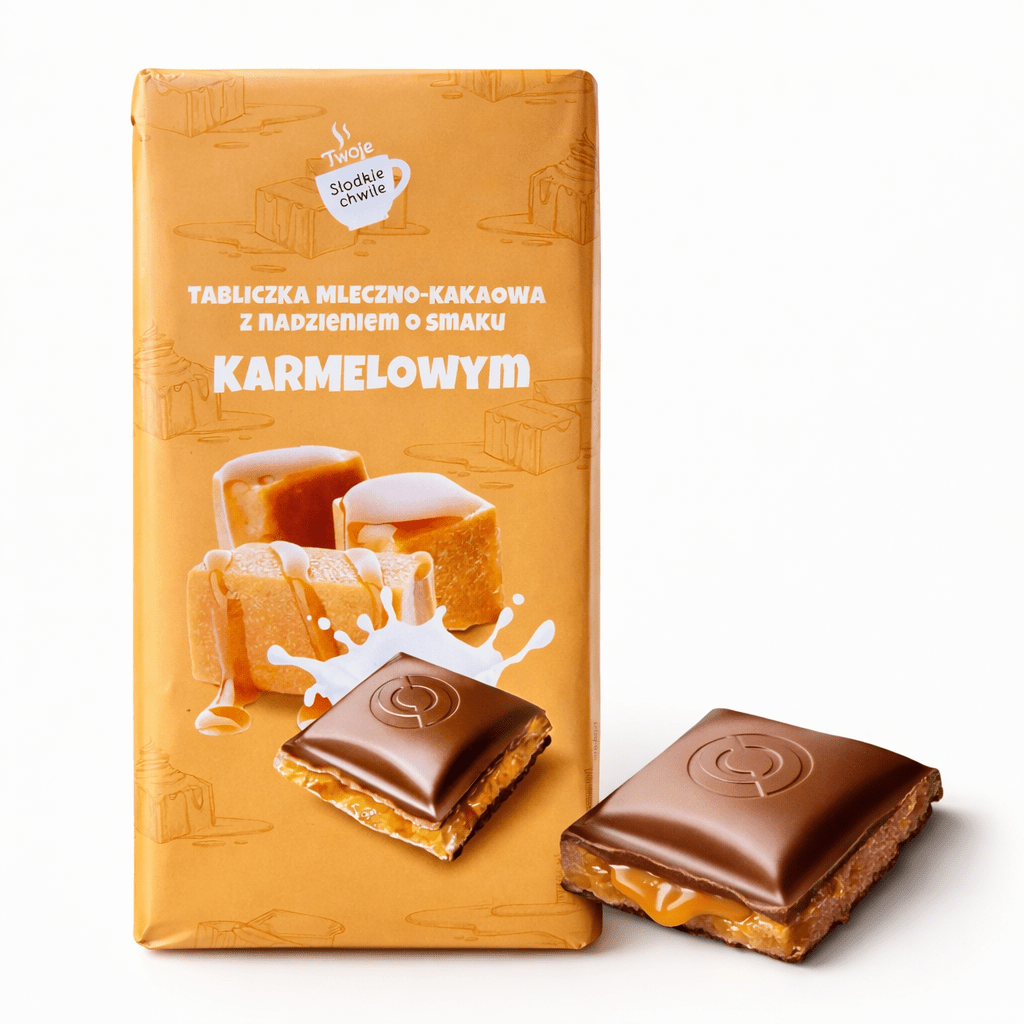 Karamell Schokolade Czekolada Karmelowa 100g - Terravita - Polskashop24