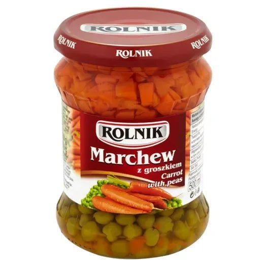 Karotten mit Erbsen - Marchew z groszkiem 500ml - ROLNIK - Polskashop24