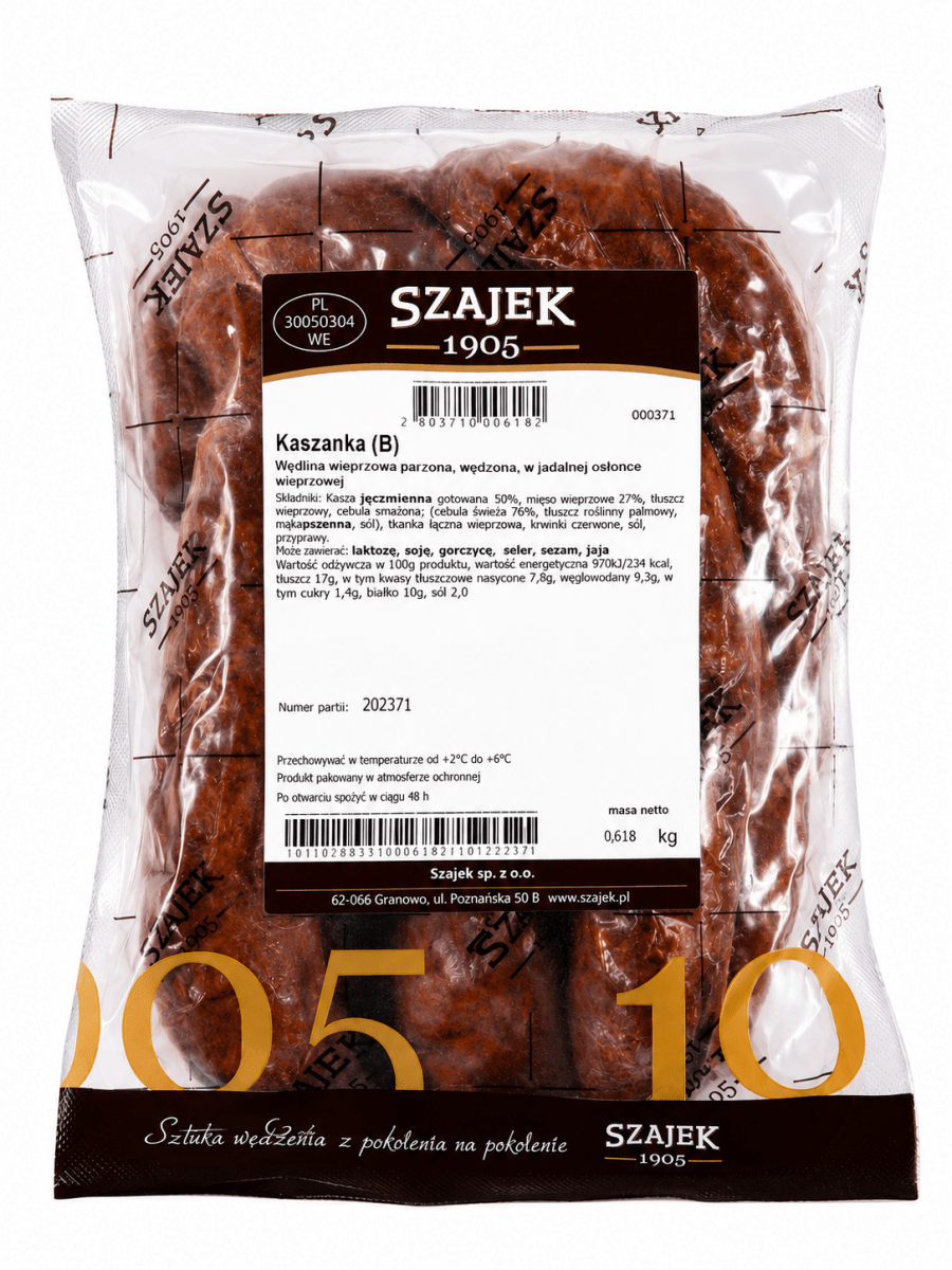 Kaszanka Szajek 1905 – Polnische Blutwurst geräuchert 600 g - Polskashop24