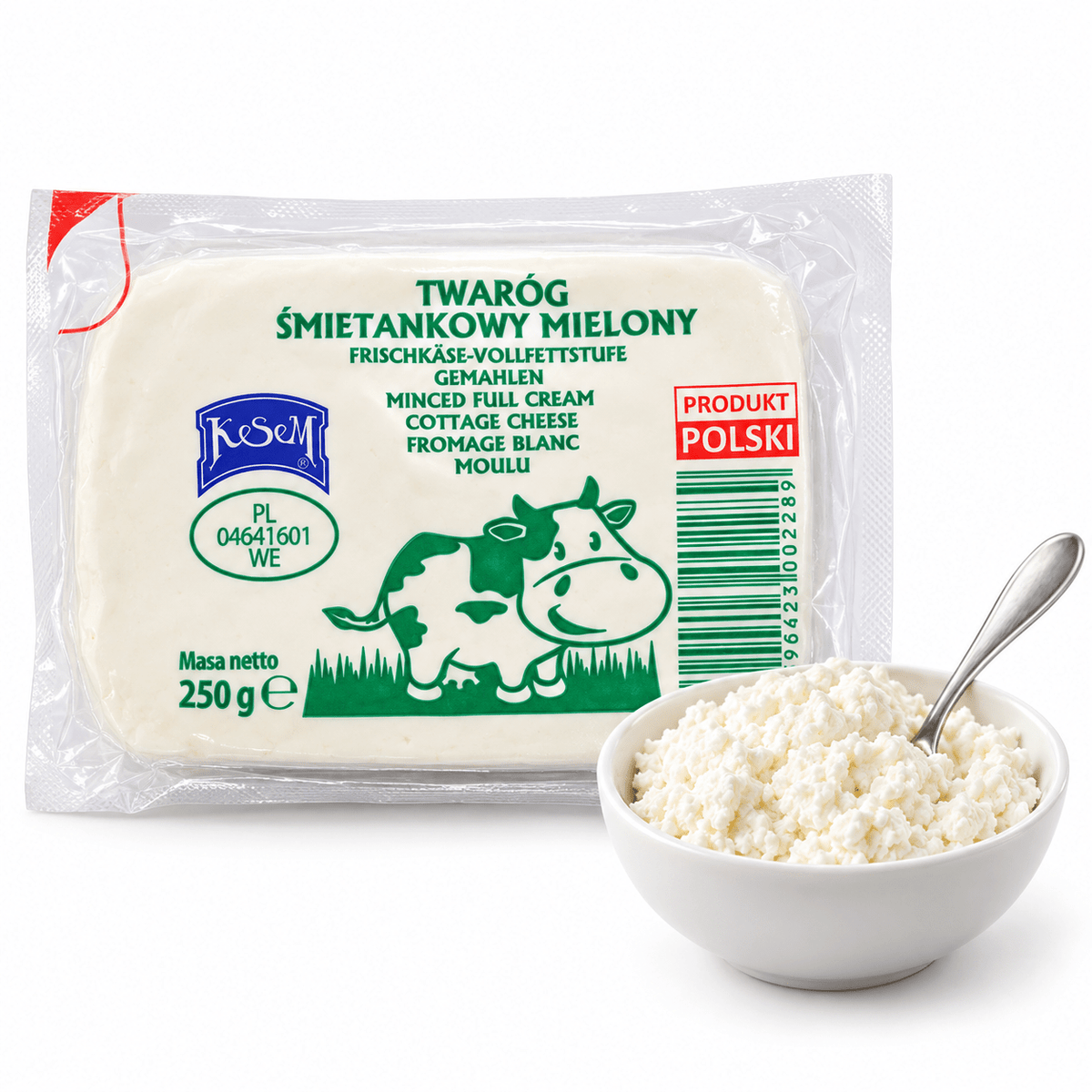 Kesem Twaróg Śmietankowy Mielony 250 g mit Schale Twaróg