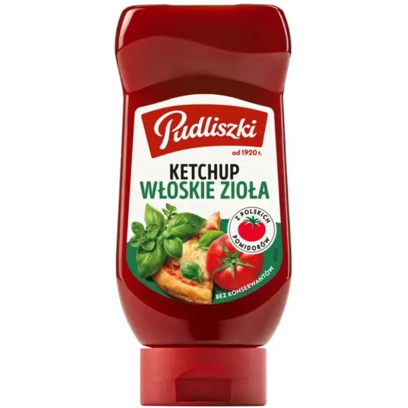 Ketchup wloskie ziola - Pizza Ketchup 470 g - PUDLISZKI - Polskashop24