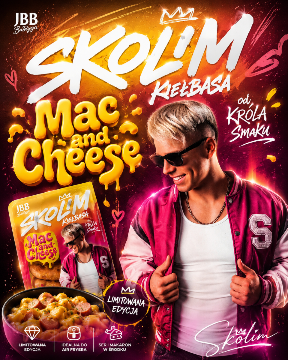 Kielbasa Skolim Mac & Cheese 350g - JBB - Polskashop24