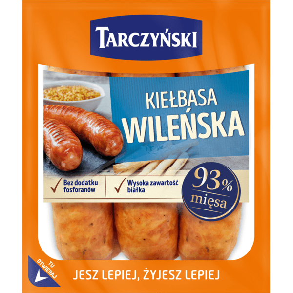 Kielbasa Wilenska - Wilenska Wurst Tarczyński ca. 500g - Polskashop24.de - Online Supermarkt mit Lebensmittel aus Polen