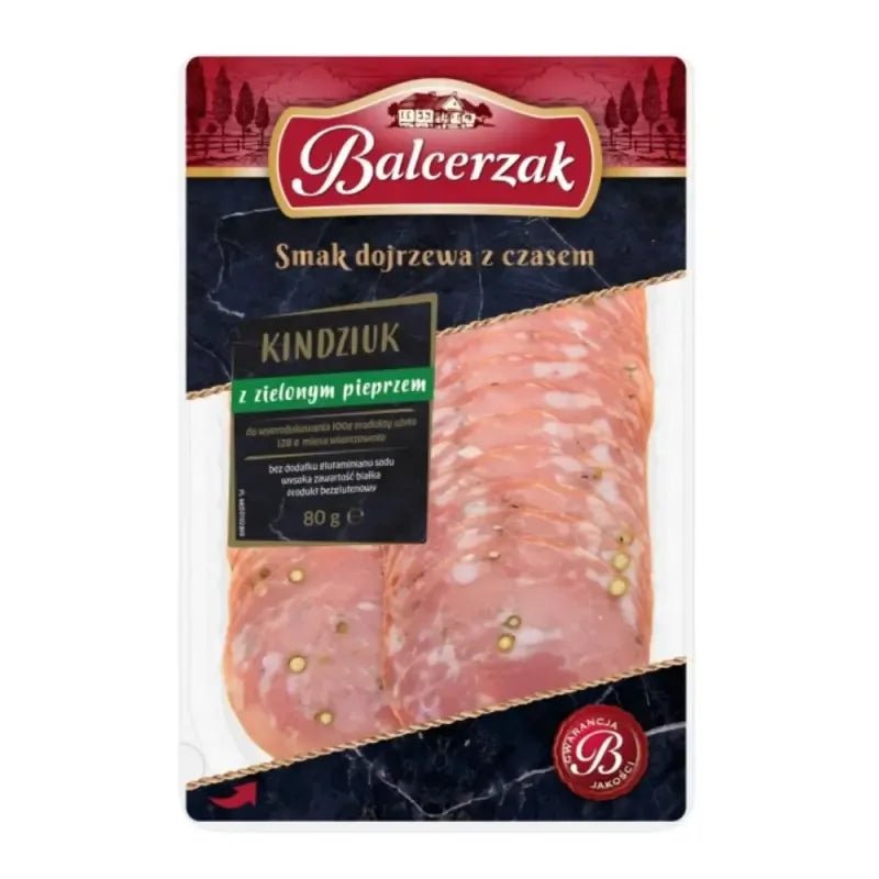 Kindziuk z Zielonym Pieprzem mit Grünem Pfeffer 80g - Balcerzak - Polskashop24