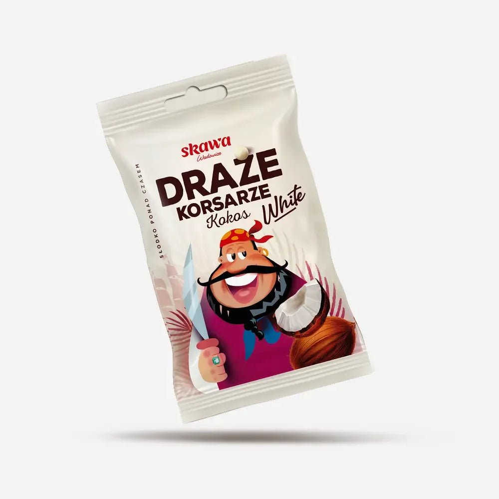 Kokos - Dragees Draże Kokosowe 70g - Skawa - Polskashop24