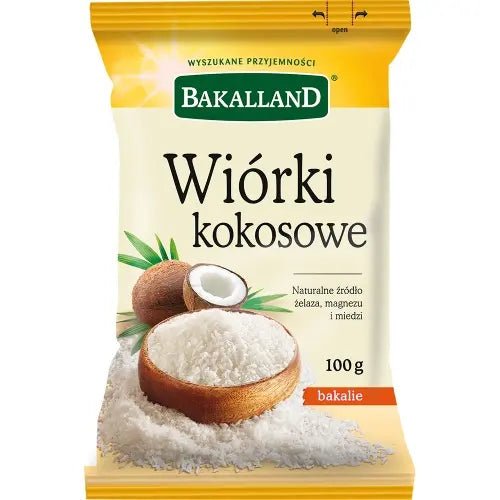 Kokosflocken Wiorki Kokosowe 100g - Bakalland - Polskashop24