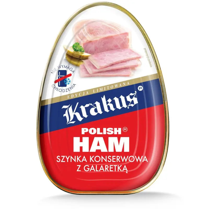 Krakus Szynka Konserwowa Polish Ham 455g - Polnischer Dosenschinken mit 80% Schweinefleisch