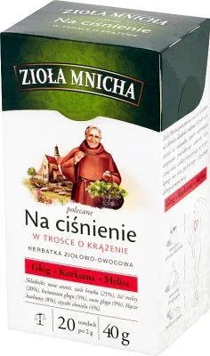 Kräutertee für Blutdruck - Zioła Mnicha Herbata na Ciśnienie 40g - Big - Active - Polskashop24