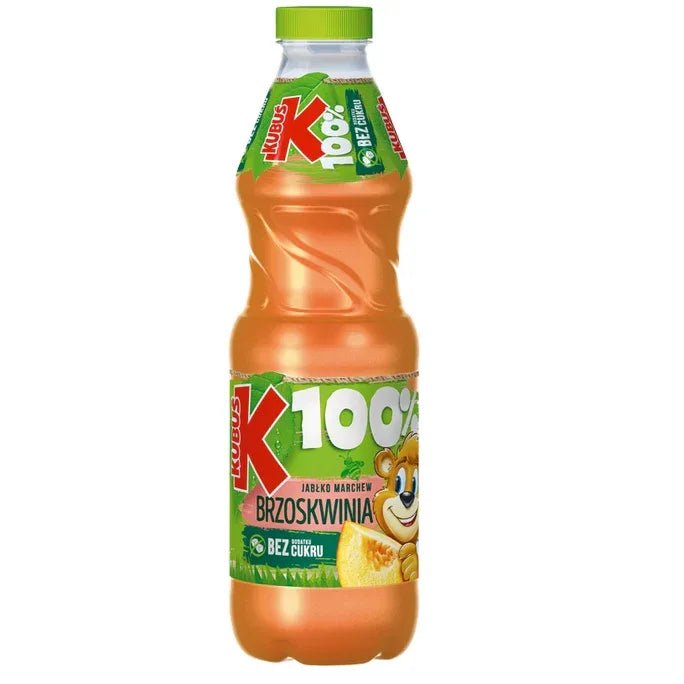 Kubuś Sok 100% Karotte - Pfirsich - Apfel (zzgl. 0,25€ Pfand) 0,85l - Polskashop24