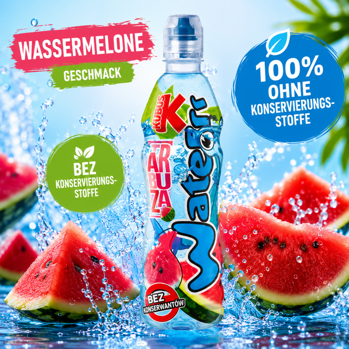 Kubus Water Wassermelone 0,5L (zzgl. 0,25€ Pfand) - Polskashop24