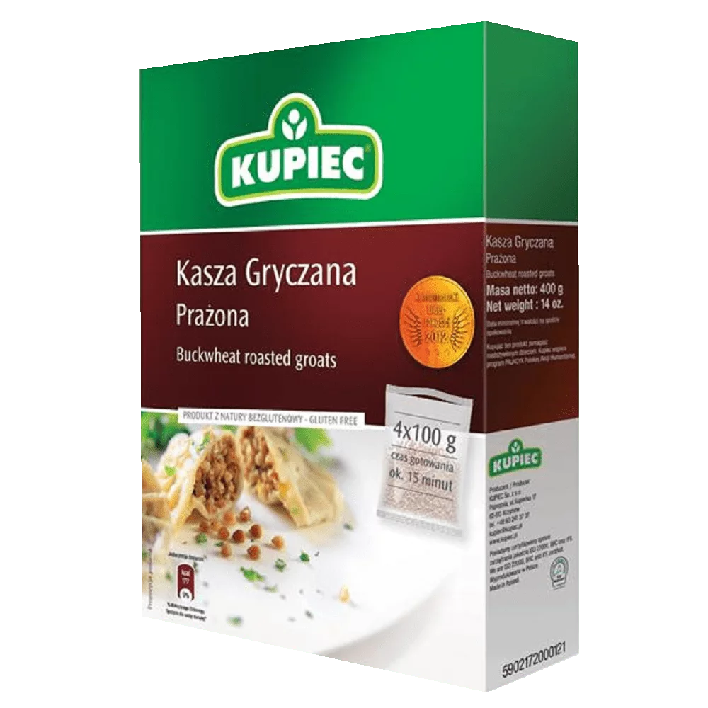 Kupiec Buchweizengrütze geröstet 4 x 100 g - Polskashop24
