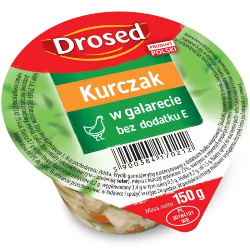 Drosed Kurczak w galarecie Hähnchenfleisch in Aspik 150g polnische Spezialität