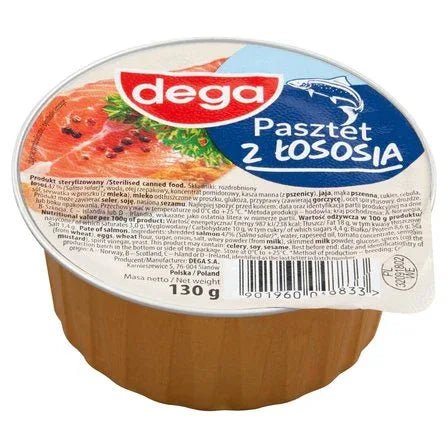 Lachs - Pastete - Pasztet z łososia 130g - Dega - Polskashop24