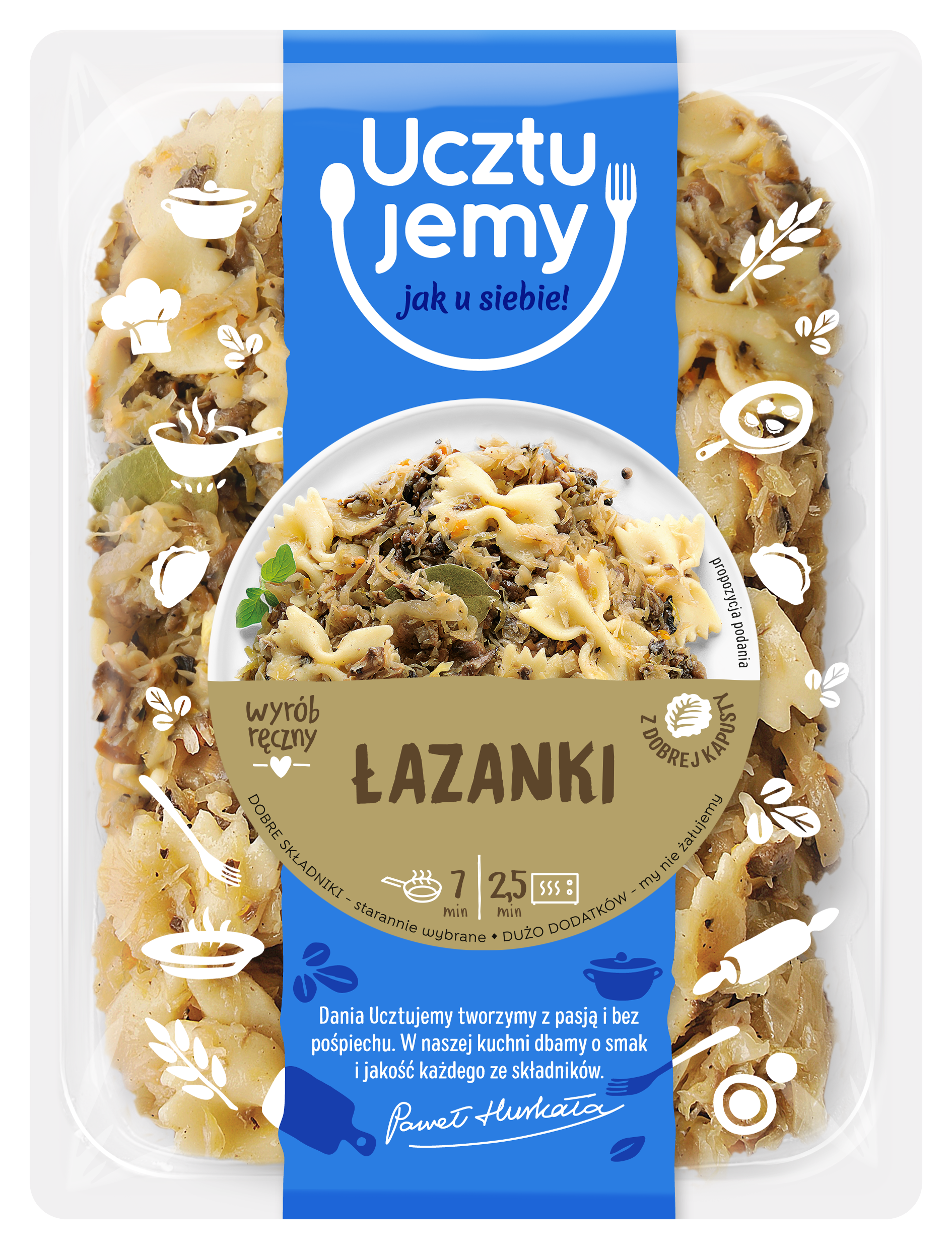 Łazanki mit Pilzen und Kohl 400g - JBB