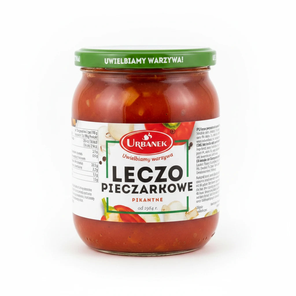 Letscho pikant mit Champignons Leczo z Pieczarkami 510g - Urbanek - Polskashop24