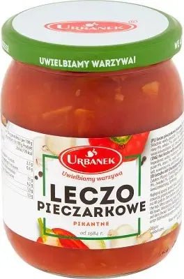 Letscho pikant mit Champignons Leczo z Pieczarkami 510g - Urbanek - Polskashop24