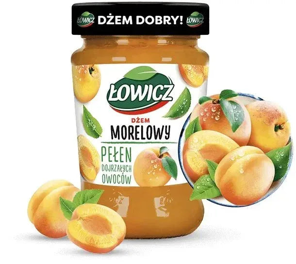 Łowicz Aprikosen Konfitüre 280g kaufen - Dzem Morelowy - Polskashop24.de - Online Supermarkt mit Lebensmittel aus Polen