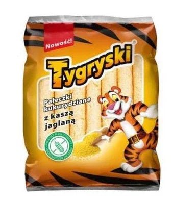 Mais - Snack mit Hirse - Chrupki Kukurydziane z Kaszą Jaglaną 60g - Tygryski - Polskashop24