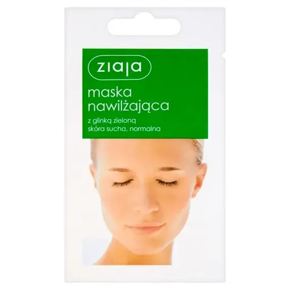 Ziaja Feuchtigkeitsmaske mit grüner Tonerde 7ml - Maseczka nawilżająca z glinką zieloną für intensive Hautpflege