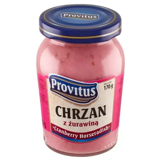 Meerrettich mit Preiselbeeren - Chrzan z Żurawiną 170g - Provitus - Polskashop24