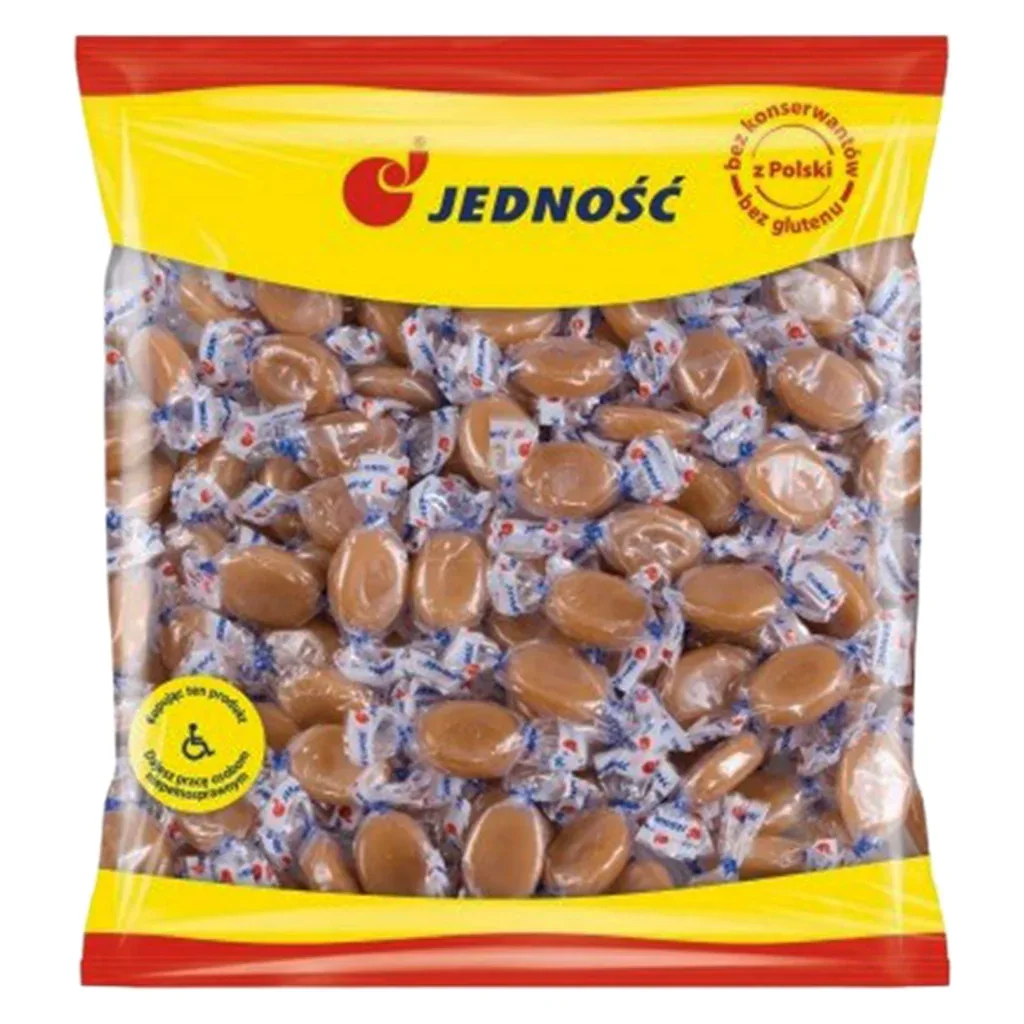 Milchkaramellen Karmelki Mleczne 1kg - Jedność - Polskashop24