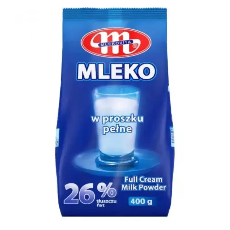 Mlekovita Mleko w Proszku Pulvermilch 400g - Vollmilchpulver 26% Fett aus Polen