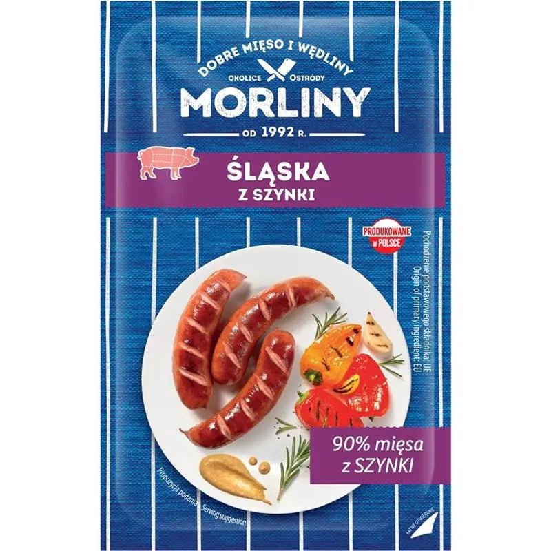 Morliny Kielbasa Slaska - Schlesische Wurst 550g kaufen - Polskashop24.de - Online Supermarkt mit Lebensmittel aus Polen