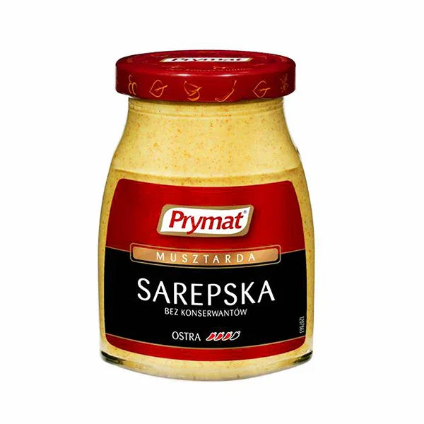 Prymat Sarepska-Senf Musztarda Sarepska 180g kräftig würzig russische Art polnischer Senf