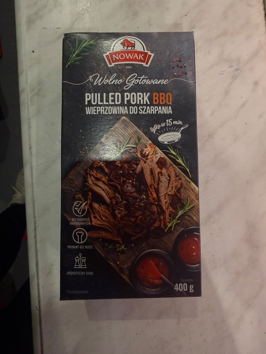NOWAK Pulled Pork BBQ 400g - Wolno Gotowane - Polskashop24