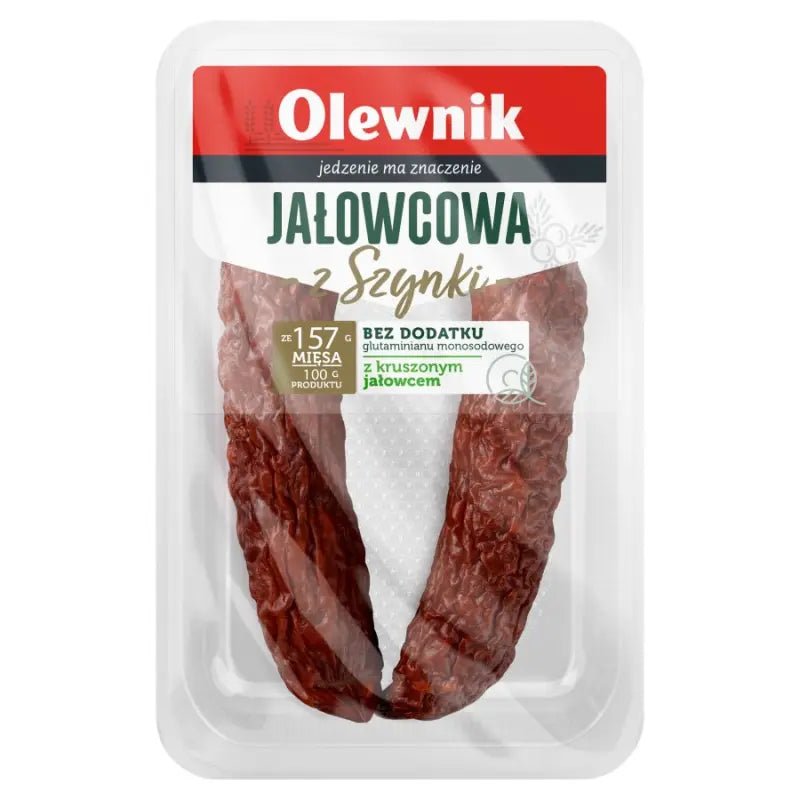 Olewnik Jałowcowa z Szynki 180g - Wacholderwurst - Polskashop24.de - Online Supermarkt mit Lebensmittel aus Polen