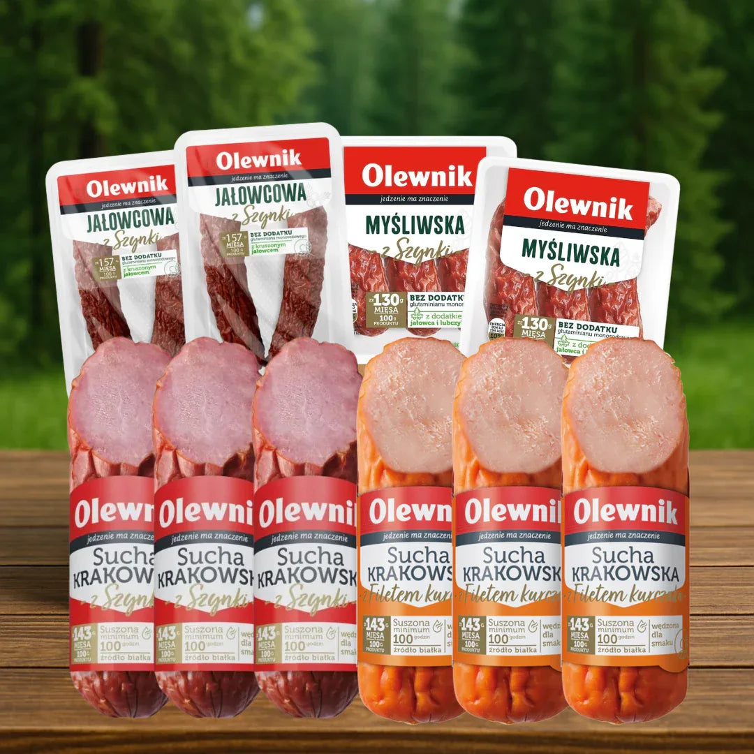 Olewnik Wurst - Paket Mix 10er Bundle - Polnische Spezialitäten - Polskashop24