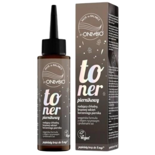 OnlyBio Hair in Balance Haartoner Lebkuchenbraun – Toner Piernikowy 100 ml