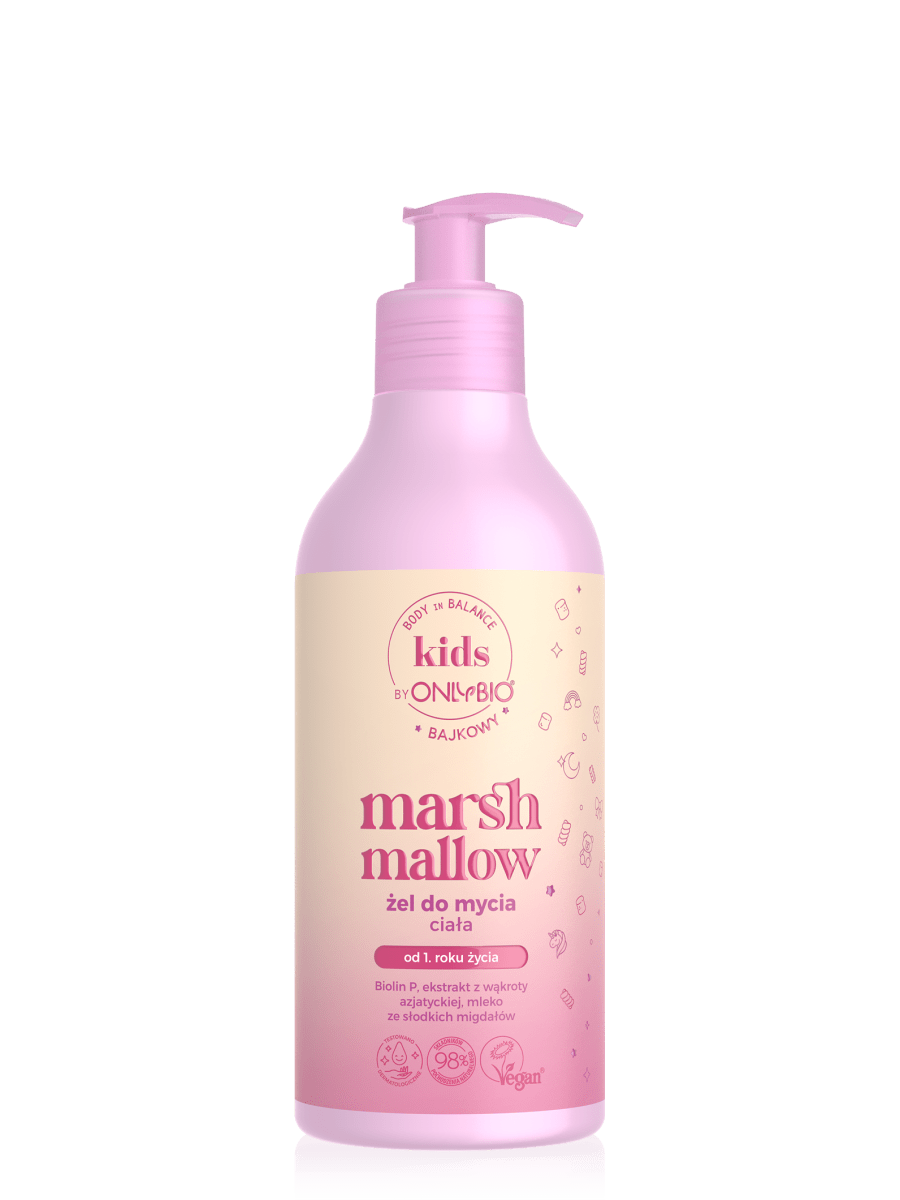 OnlyBio Kids Marshmallow Körperwaschgel für Kinder 400 ml - Polskashop24
