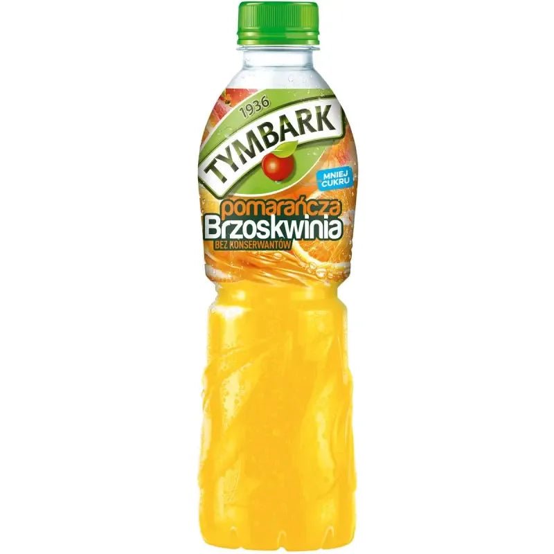 Orange Pfirsich Pomarańcza Brzoskwinia 500ml (zzgl. 0,25€ Pfand) - Tymbark - Polskashop24
