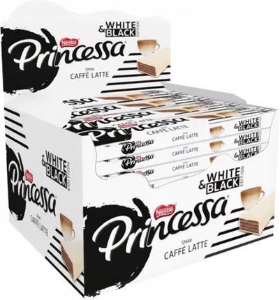 Nestle Princessa Caffe Latte Waffelriegel 30er Karton mit Kaffee Latte Geschmack