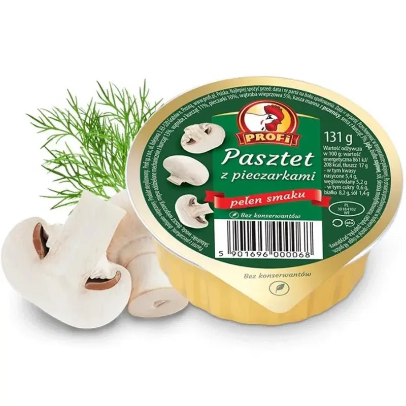 Pastete mit Champignons Pasztet z pieczarkami 131g - Profi - Polskashop24