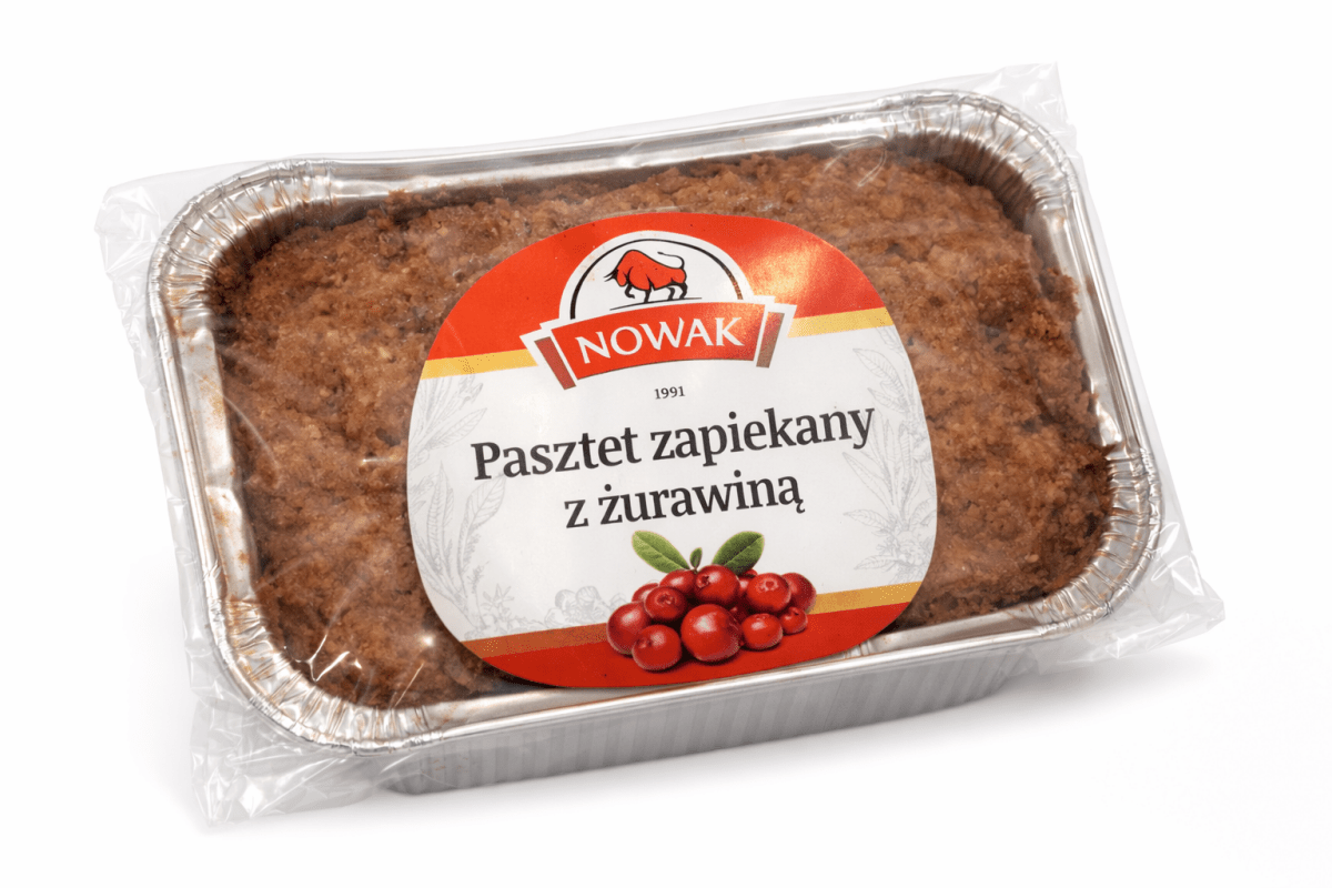Pasztet Zapiekany z Żurawina 300g / Gebackene Fleischpastete mit Preiselbeeren – Nowak - Polskashop24