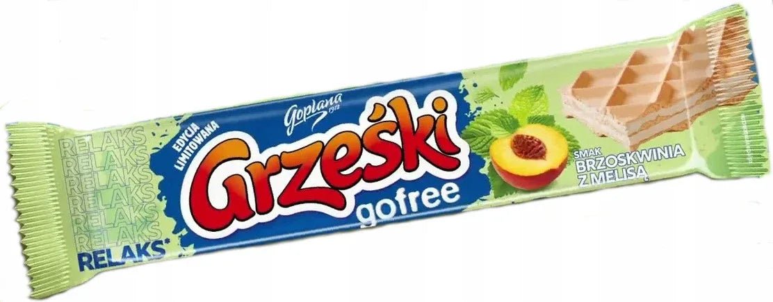 Pfirsich Melisse Waffel - Grzeski Gofree Brzoskwinia Melisa 31g - Goplana - Polskashop24