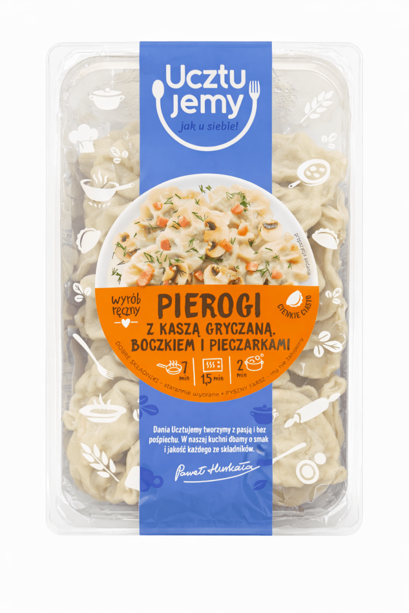 Pierogi mit Buchweizen, Speck & Pilzen 400g - Polskashop24