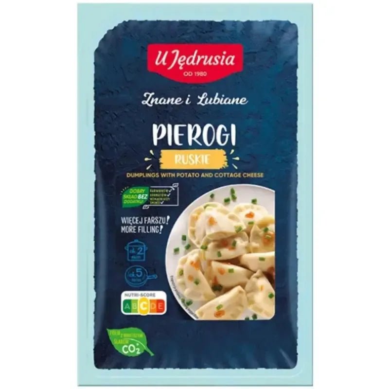 Pierogi Ruskie mit Kartoffeln & Quark 400g - U Jędrusia - Polskashop24
